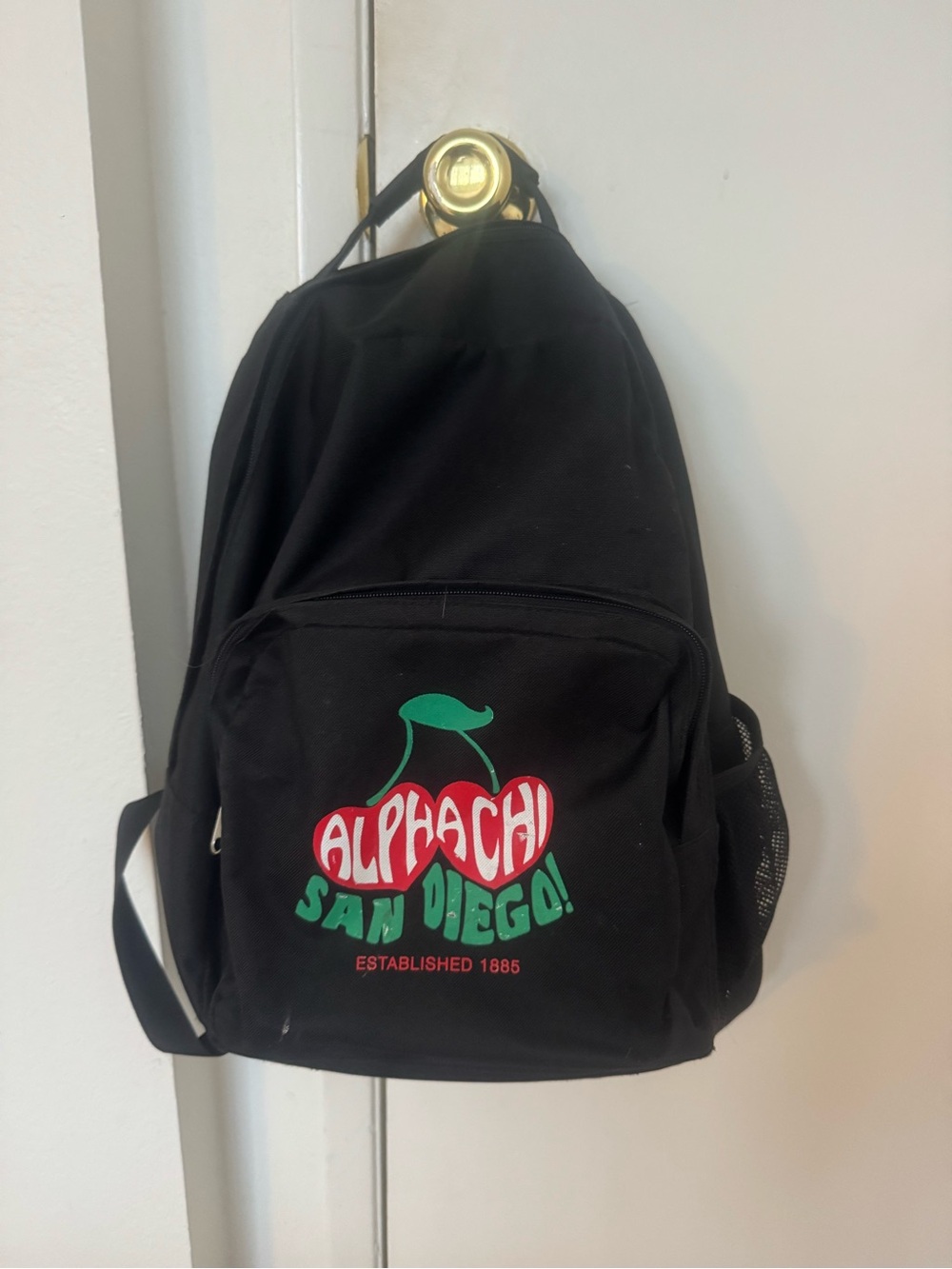 San Diego Black Graphic Backpack